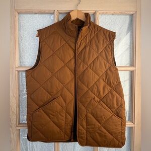 J. Crew Men's (Size M) Brown Quilted Vest